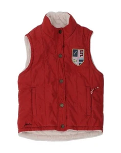 JOULES Girls Sherpa Gilet 4-5 Years Red AK09 - Picture 1 of 3