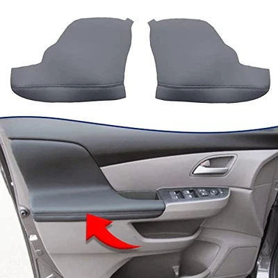 Center Console Armrest Cover for Honda Odyssey 2011-2017 Dark Gray Vinyl Leather Foto 1 de 4