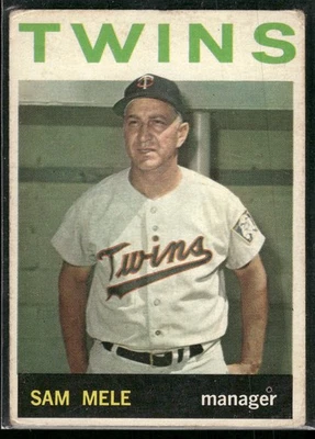 #54 Sam Mele 1964 Topps - Image 1 of 2