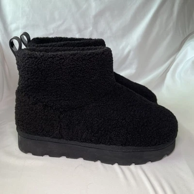 Michael Kors Winnie Bootie Faux Fur Curly Shearling Ankle Boots Womens US Size 7 - Image 1 of 4