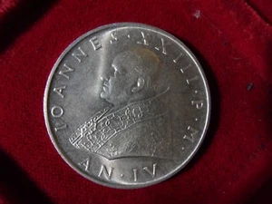VATICANO 500 LIRE ARGENTO GIOVANNI XXIII ANNO IV - Picture 1 of 1
