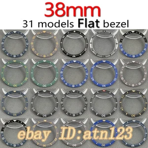 38mm Ceramic Black/Blue/Green/Gray flat bezel fit bezel insert - Picture 1 of 38