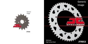 JT SPROCKETS Front and Rear Steel Sprocket Kit for OffRoad YAMAHA IT250 1978 - Picture 1 of 5