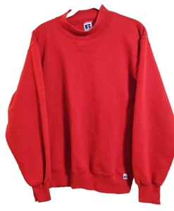 Vintage Russell Athletic rotes Langarm-Sweatshirt für Herren hergestellt in den USA Größe M - Bild 1 von 7