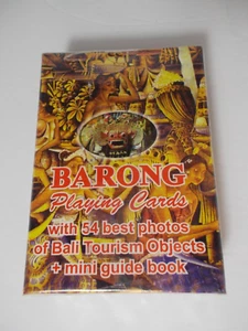 NOS Barong,Bali Tourism Objects+mini guide book Indonesia Playing cards deck 54 - Picture 1 of 8