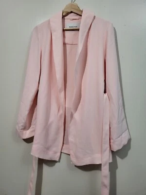 Chaqueta Blazer Babaton Frente Abierto KAHLO Rosa Suave Talla XS NUEVA CON ETIQUETAS  Foto 1 de 3