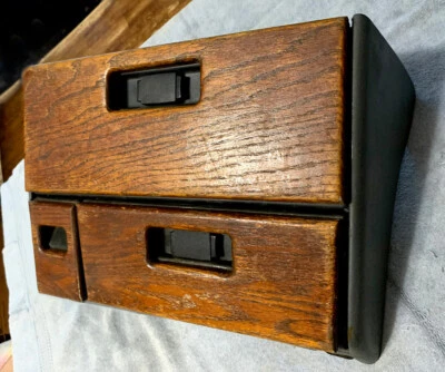 1985-1991 Chevy Astro GMC Safari Van OEM centro console de 3 portas com painéis de madeira de carvalho - Imagem 1 de 4