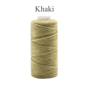 50M 150D 0.8mm Waxed Sewing Thread String Flat Cord for Leather Stitching Crafts - Picture 1 of 32