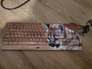 Rare Works Lion Cub  Wired Keyboard (Keyscaper tk-501) Missing One Back Stand - Picture 1 of 5