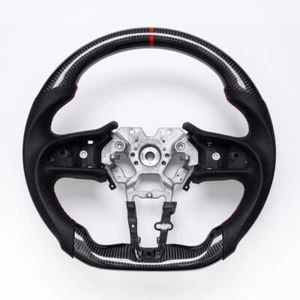 Volante de fibra de carbono real INFINITI Q50 Q60 QX50 QX55 2018-2024 con calefacción - Imagen 1 de 9