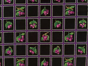 Tela de edredón de algodón vintage grosella negra alta moda por 1/2 yarda - Imagen 1 de 3