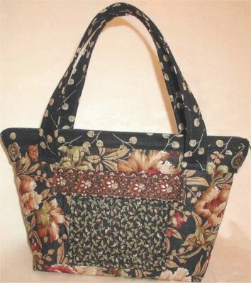 PADRÃO Colcha Tecido Bolsa de Mão Bolsa Tote 10 Bolsos NOVO Designs de Menina Preguiçosa - Imagem 1 de 4