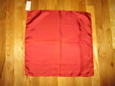 Cuadrado de bolsillo para hombre Dillard's rojo 100 % seda 17" Foto 1 de 4