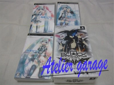 W/Tracking. PSP Project Diva 1st 2nd Extend Black Rock Shooter BOX 4 Set Japan - Image 1 of 4