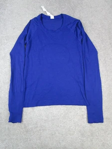 Lululemon Swifty Tech Shirt Womens 4 Blue Running Pullover - Picture 1 of 7