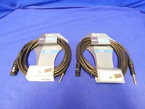 LyxPro LCS23-20 XLR to 1/4" TRS Cable QTY 2, Premium XLR Microphone Cable, New - Picture 1 of 12