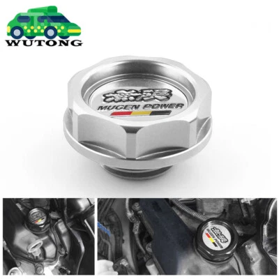 SILVER CNC OIL CAP FOR HONDA ACURA K20 K24 K SERIES B18 B20 B SERIES D16 DSERIES Foto 1 de 4