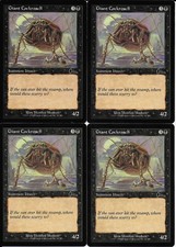 MTG: GIANT COCKROACH Urza's Legacy COMMON; played, Excellent condition x4