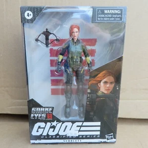 Nueva figura SCARLETT Hasbro GI Joe serie clasificada ojos de serpiente originales película de 6 - Imagen 1 de 1