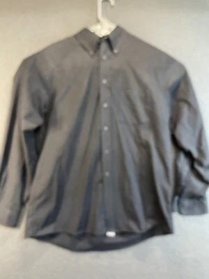 The Arrow Company- Men's Long-Sleeved Dress Shirt-16 1/2 (34/35) Dark Gray - Image 1 of 4
