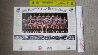 Sydney Roosters - 2008 Harvey Norman Heritage Round Poster - image 1 of 2