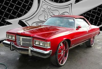 1975 Pontiac Grandville chrome grill Tiarra dual weave mesh grille - Image 1 of 4