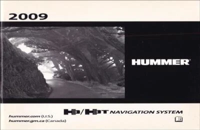 2009 Hummer H3 and H3T Navigation System Owners Manual User Guide Book - Image 1 of 2