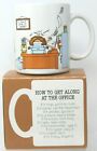 HALLMARK Mugs Office Humor Coffee Cup 1984 How to Get Along Vintage NEW  #D-16