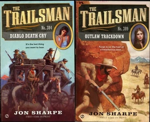 The Trailsman Western Adventure Lot of 2 Paperback by Jon Sharpe - Picture 1 of 9