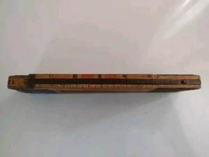 Rare Vintage LUFKIN X46 Extension Rule Folding Wood Ruler 72" Made In USA - Picture 1 of 3