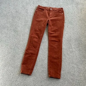- Pilcro Skinny High-Rise Jeans Stretchy Corduroy Tawny Brown Size 25 - Picture 1 of 8