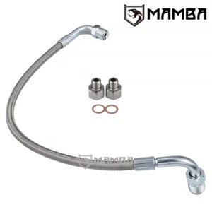 PTFE Turbo Oil Feed line Hose fits Cummins 8.3L 6C 3921530 3918556 ISC QSC - Picture 1 of 6