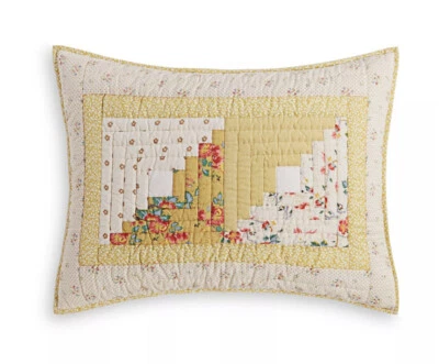 Colección de edredón artesanal Martha Stewart Sunshine King Sham, amarillo 👍 Foto 1 de 4