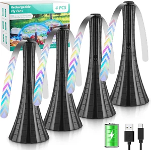Fly Fans for Tables Rechargeable, Fly Fans for Outdoor Tables USB, Fly Fans to K - Picture 1 of 12
