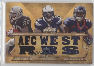 2012 Topps Triple Threads Relic Combos Sepia /27 Darren McFadden Ryan Mathews
