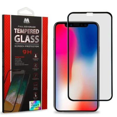 For Apple iPhone XR Premium Tempered Glass FULL COVER Screen Protector LCD Clear - Image 1 of 4