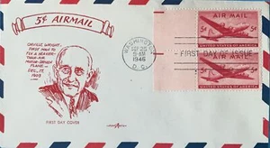 Pent Arts Cachets C32 .05 Luftpost Paar Orville Wright - Bild 1 von 1