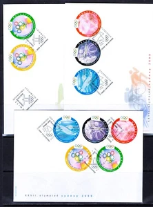 Switzerland Sydney Olympic games 2000 FDC set (8 FDC) - Picture 1 of 2