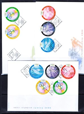 Switzerland Sydney Olympic games 2000 FDC set (8 FDC) - Image 1 of 2