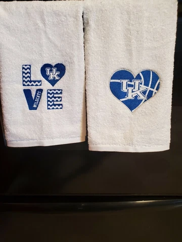 2  Kentucky Wildcats Inspired Hand Towel set Cover