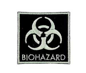 Aufnäher Biohazard Zombie Motorrad Biker Chemie Gefahr Atomstrahlung - Bild 1 von 1
