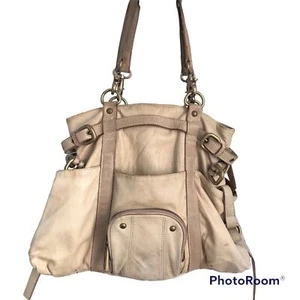 Borsa a tracolla vintage Y2K Steven Madden 100% pelle marrone chiaro - Foto 1 di 6