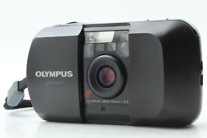 [Exc+5] Olympus μ mju Black AF 35mm Point & Shoot Film Camera From JAPAN