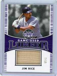 2024 LEAF LUMBER KINGS BASEBALL SPIEL GEBRAUCHT HOLZ #7/15 Boston Red Sox Jim Rice - Bild 1 von 2