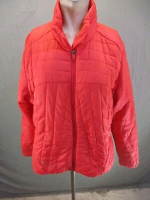 MERRELL Size XL Womens Orange Full Zip Stand Collar Pocket Insulated Jacket 1Bl1 - Image 1 of 4