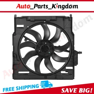 Conjunto de ventilador de refrigeração do radiador para 2009-2011 2012 2013 BMW X5 2008-2014 BMW X6 - Imagem 1 de 4