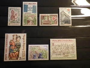 7x Timbres ANDORRE ANDORRA 1978 Annee COMPLETE  Neuf ** Unused MNH **  - Picture 1 of 1