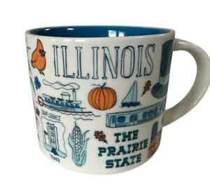 Taza de café Starbucks ILLINOIS Been There Series 14 oz ¡Sin caja nunca usada! - Imagen 1 de 4