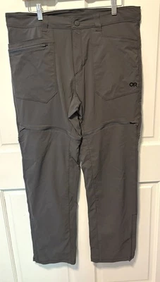 Pantalones Cortos Convertibles Outdoor Research O Gris Equinox Cremallera Hombres 36 32 Exterior Foto 1 de 4