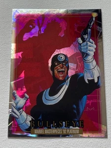 2024 Marvel Masterpieces '92 Platinum Holofoil Bullseye - Picture 1 of 2